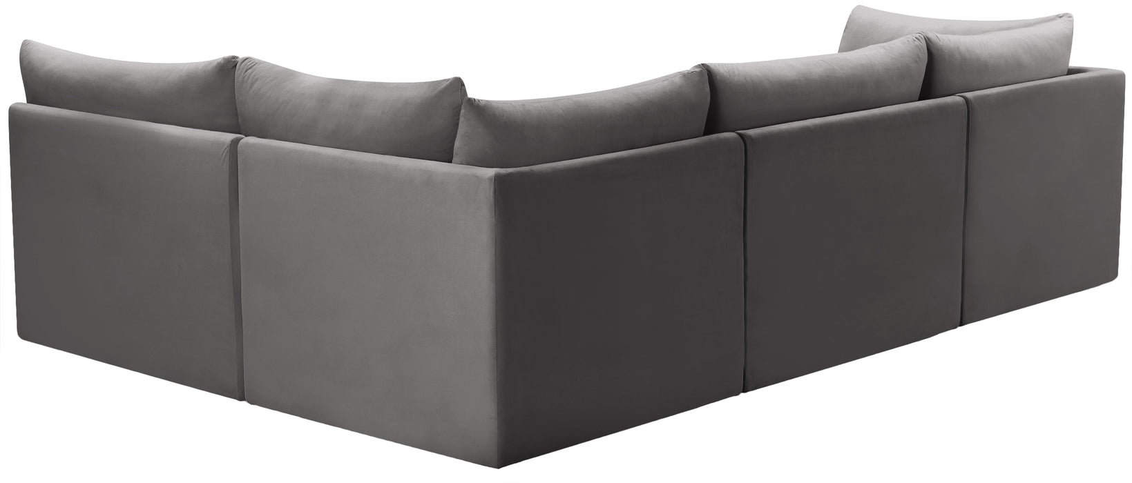 Jacob Grey Velvet Modular Sectional - Just Furniture (PA) - Multi Location