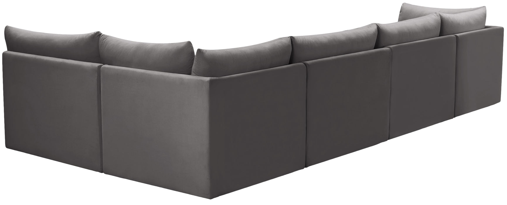 Jacob Grey Velvet Modular Sectional - Just Furniture (PA) - Multi Location