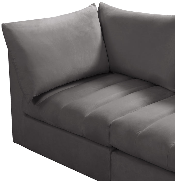 Jacob Grey Velvet Modular Sofa - Just Furniture (PA) - Multi Location