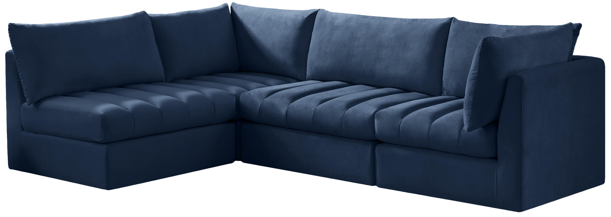 Jacob Navy Velvet Modular Sectional - Just Furniture (PA) - Multi Location