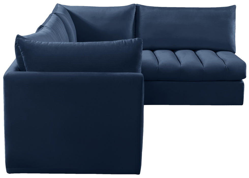 Jacob Navy Velvet Modular Sectional - Just Furniture (PA) - Multi Location