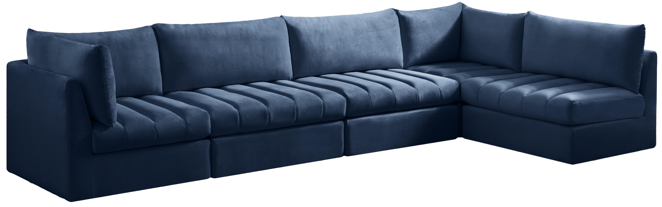 Jacob Navy Velvet Modular Sectional - Just Furniture (PA) - Multi Location