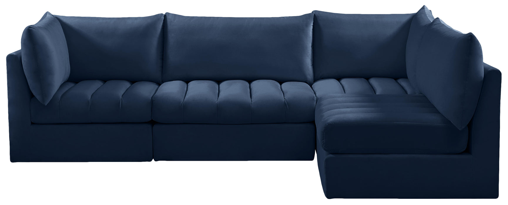 Jacob Navy Velvet Modular Sectional - Just Furniture (PA) - Multi Location