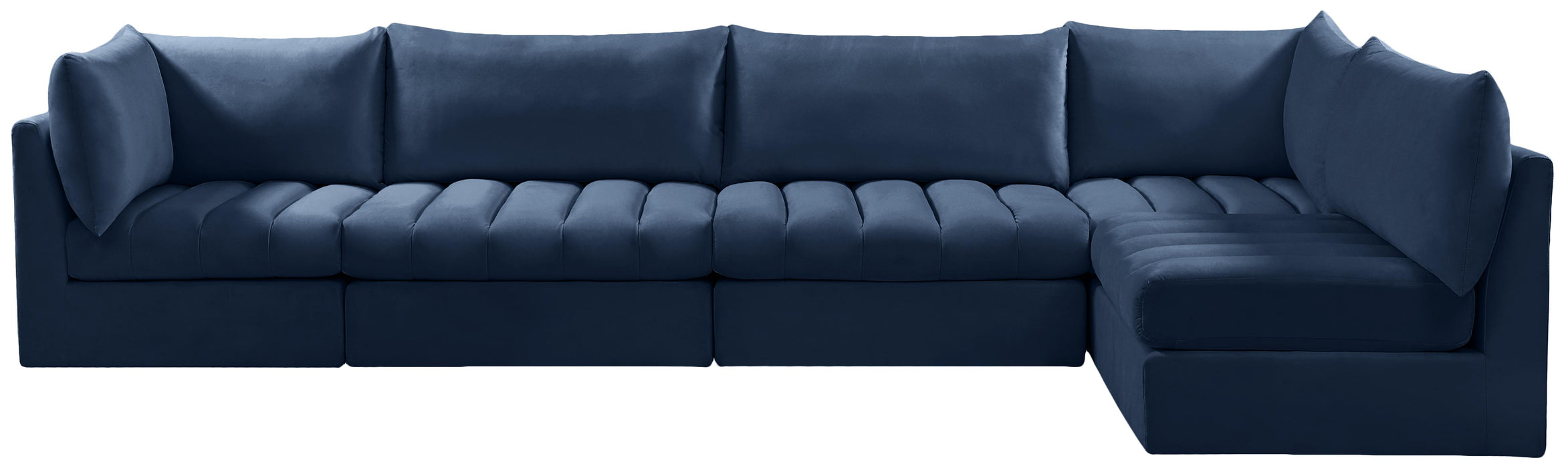 Jacob Navy Velvet Modular Sectional - Just Furniture (PA) - Multi Location