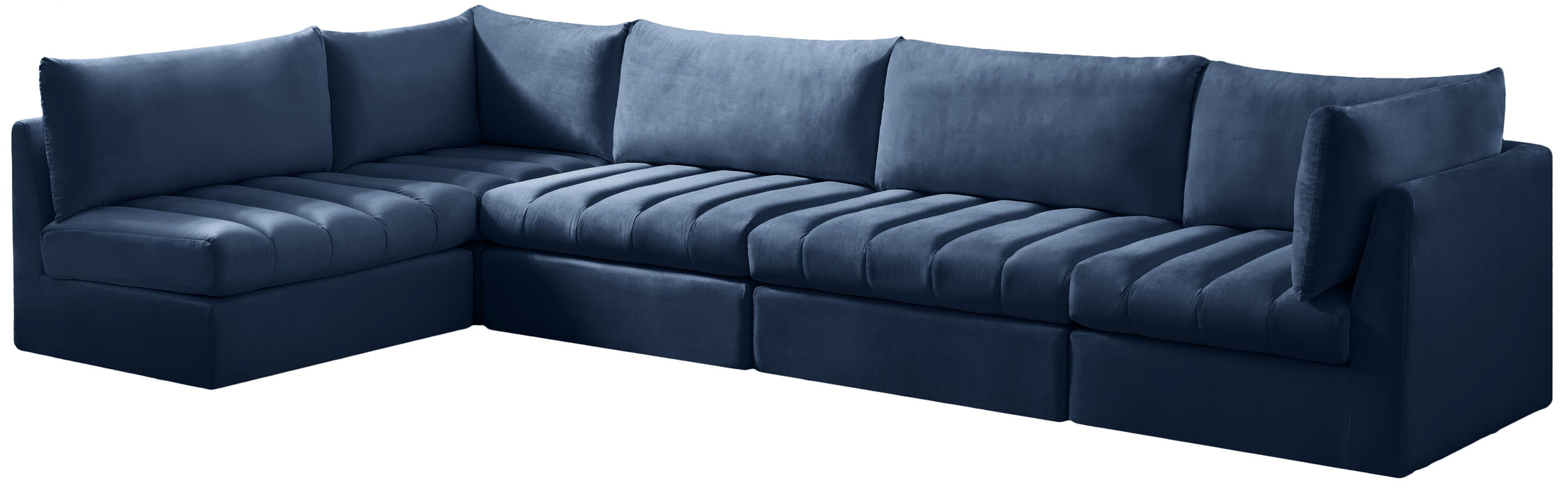 Jacob Navy Velvet Modular Sectional - Just Furniture (PA) - Multi Location