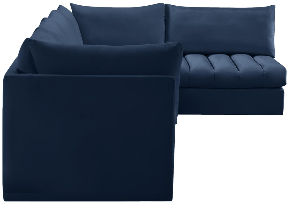Jacob Navy Velvet Modular Sectional - Just Furniture (PA) - Multi Location