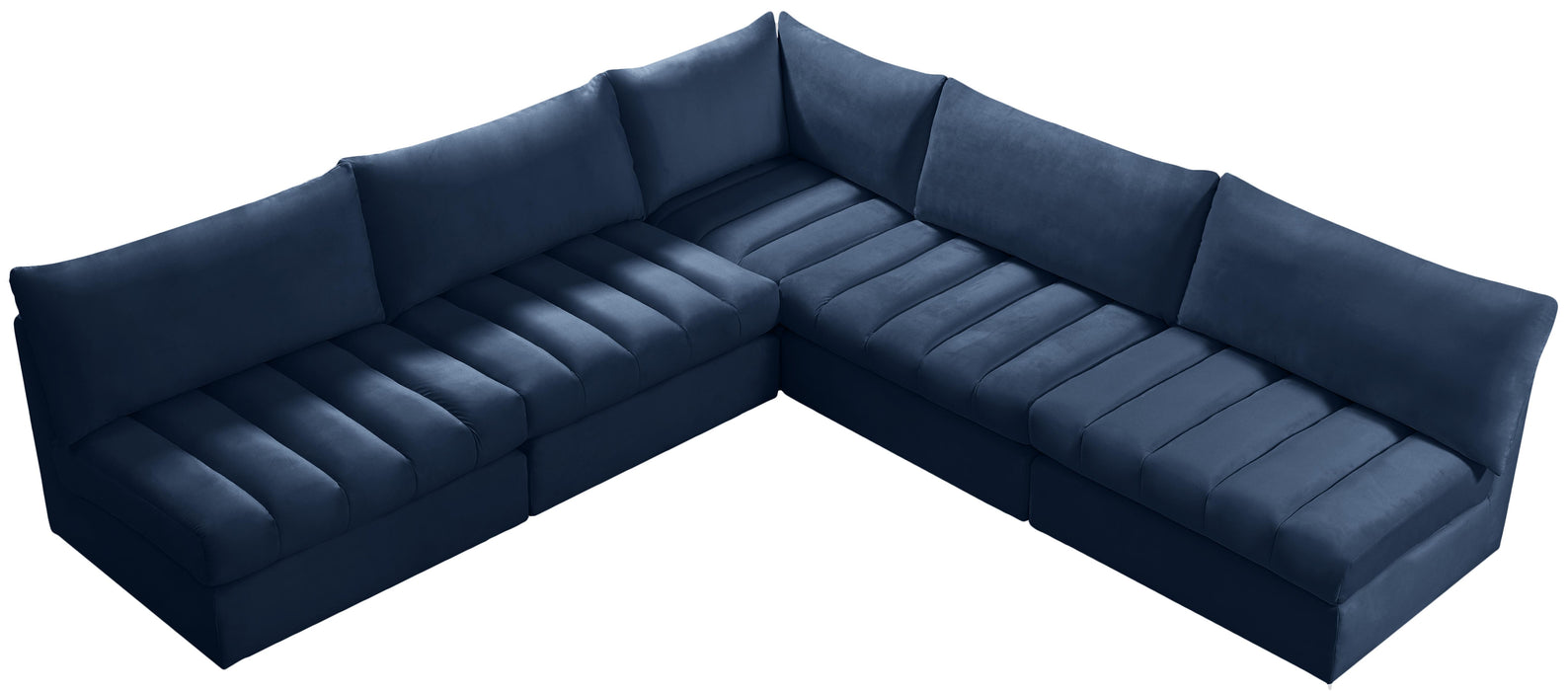 Jacob Navy Velvet Modular Sectional - Just Furniture (PA) - Multi Location