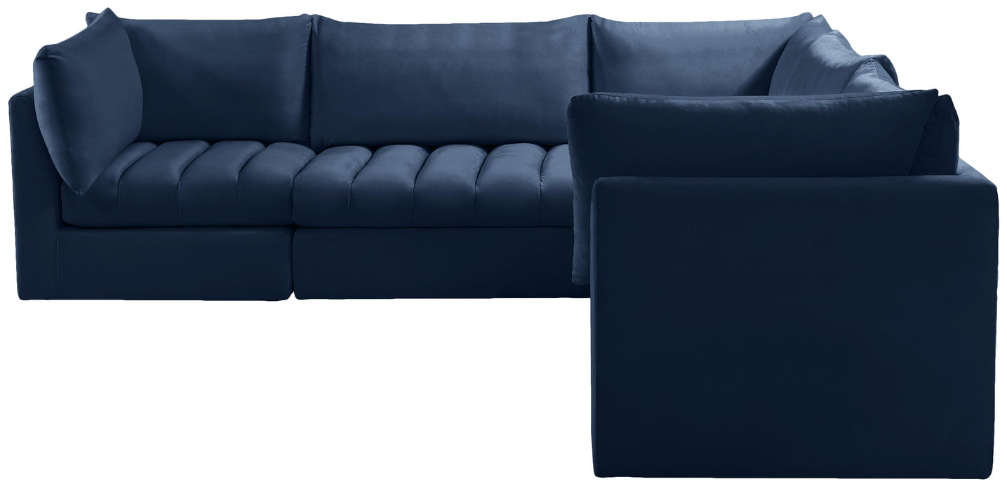 Jacob Navy Velvet Modular Sectional - Just Furniture (PA) - Multi Location