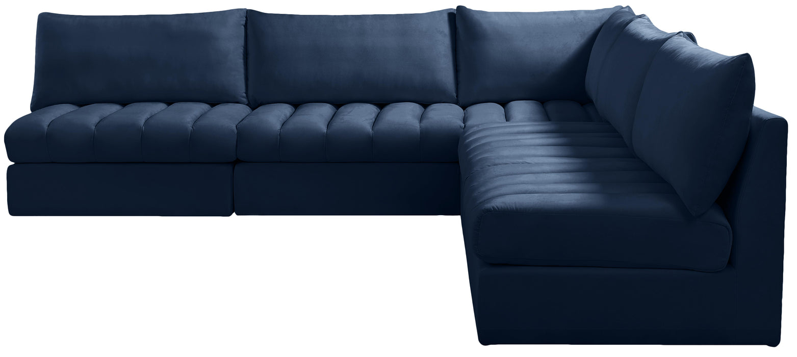 Jacob Navy Velvet Modular Sectional - Just Furniture (PA) - Multi Location