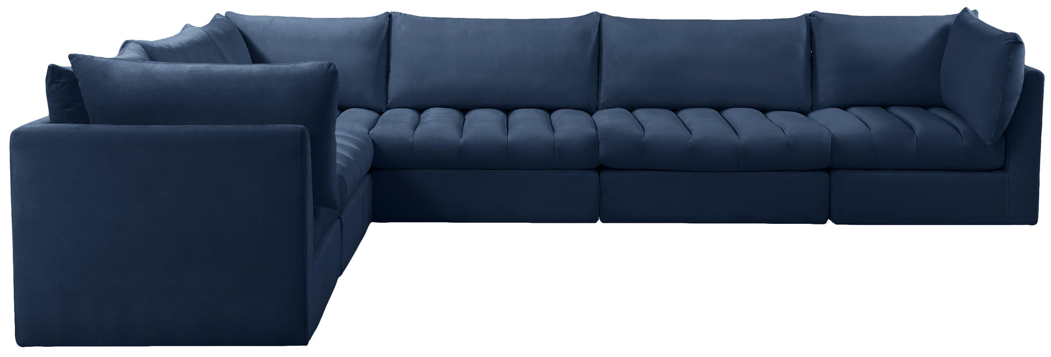 Jacob Navy Velvet Modular Sectional - Just Furniture (PA) - Multi Location