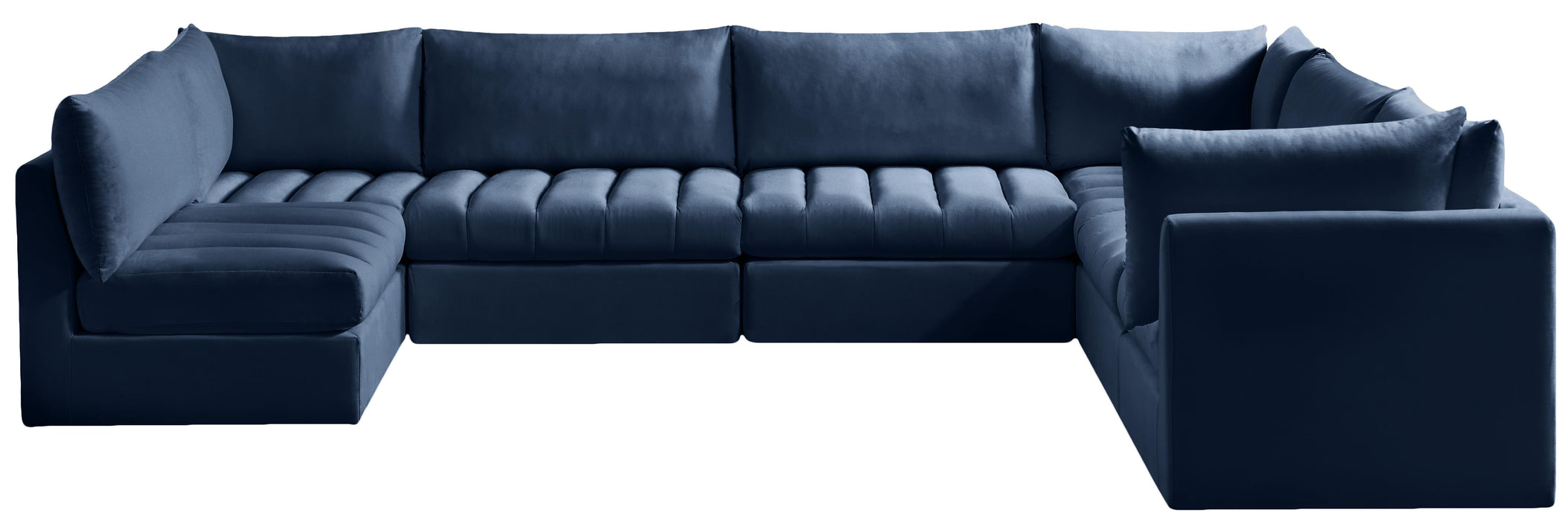 Jacob Navy Velvet Modular Sectional - Just Furniture (PA) - Multi Location