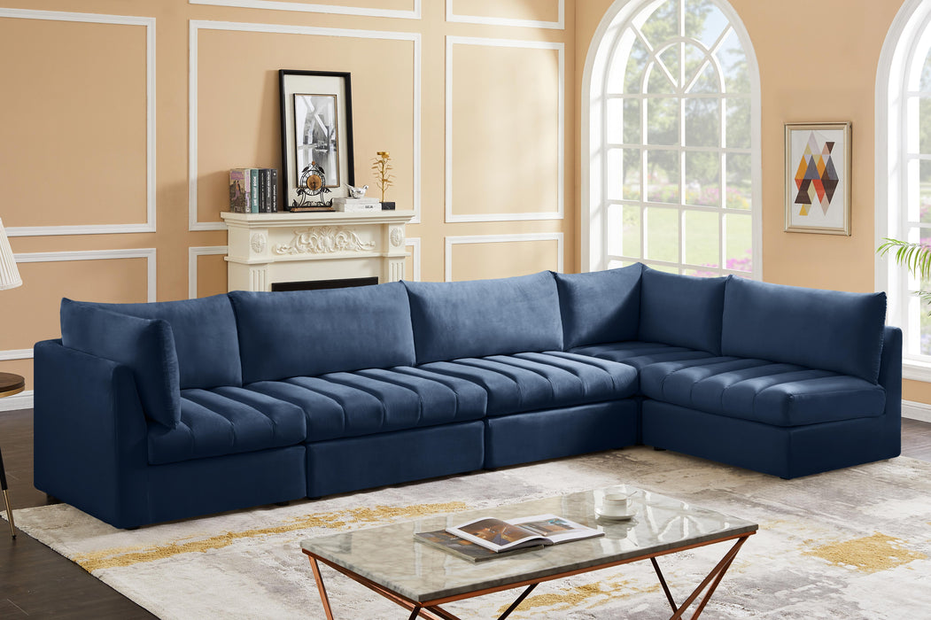 Jacob Navy Velvet Modular Sectional - Just Furniture (PA) - Multi Location