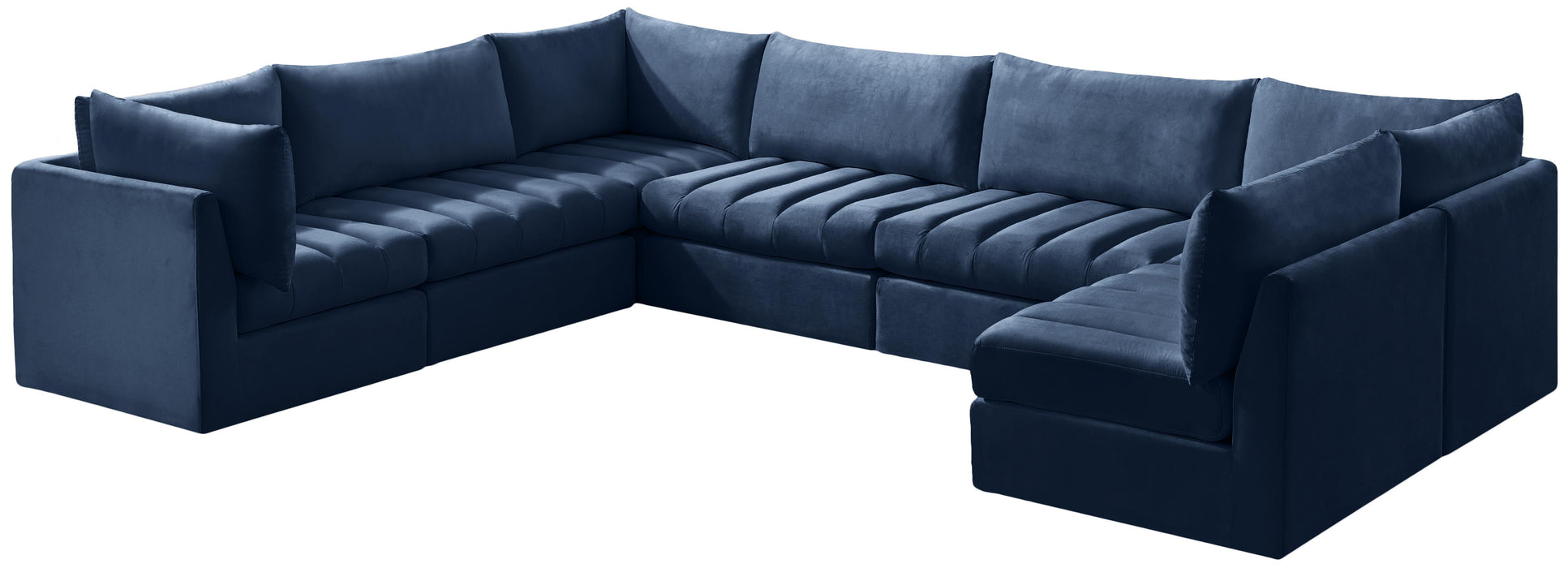Jacob Navy Velvet Modular Sectional - Just Furniture (PA) - Multi Location