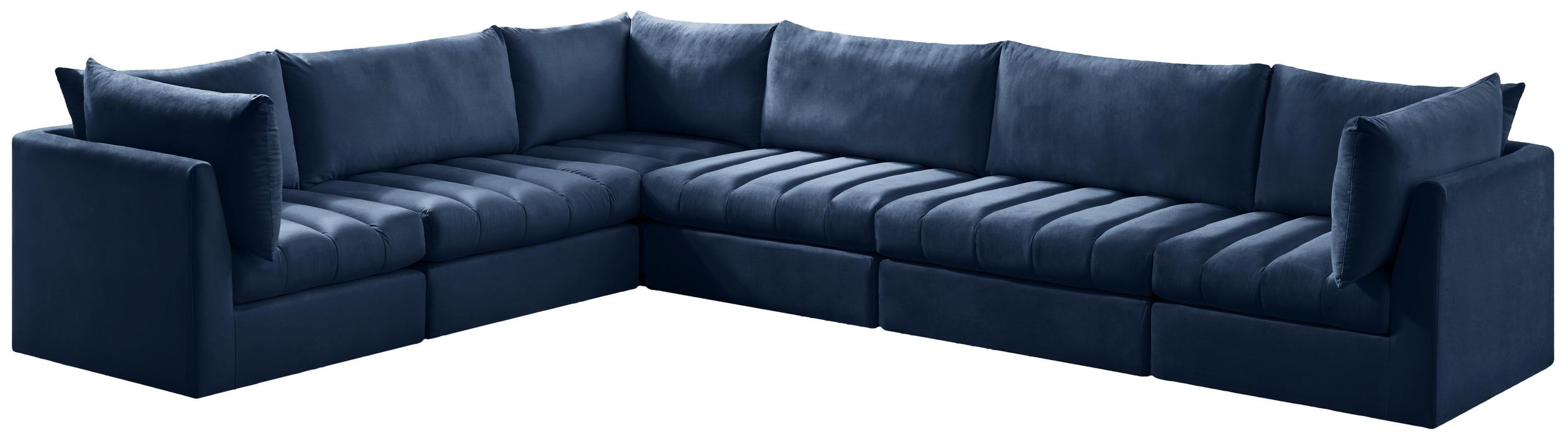 Jacob Navy Velvet Modular Sectional - Just Furniture (PA) - Multi Location