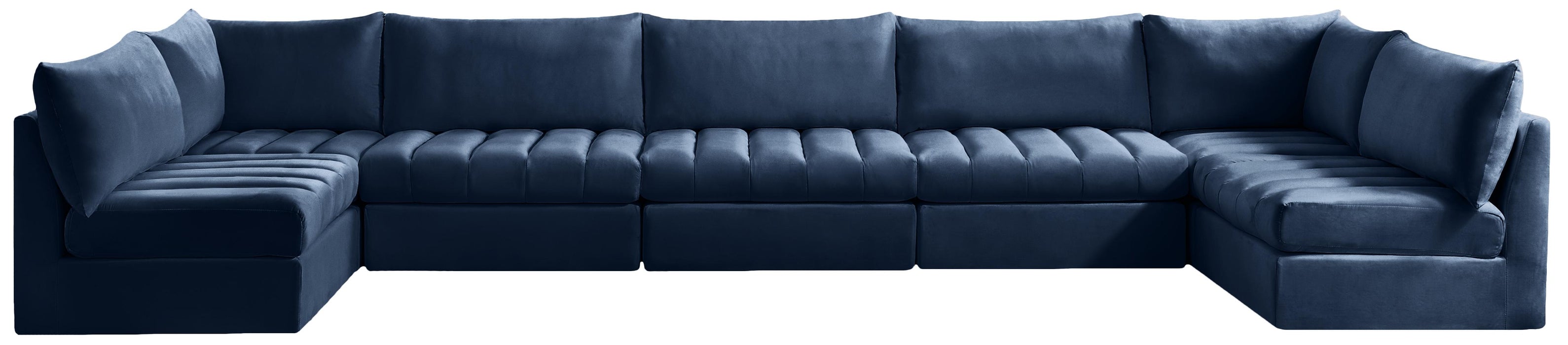 Jacob Navy Velvet Modular Sectional - Just Furniture (PA) - Multi Location