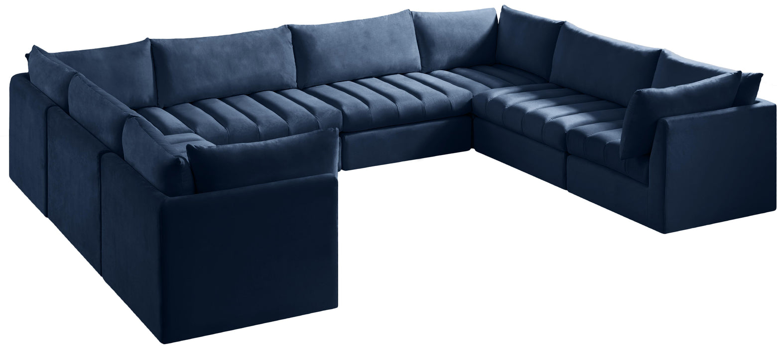 Jacob Navy Velvet Modular Sectional - Just Furniture (PA) - Multi Location
