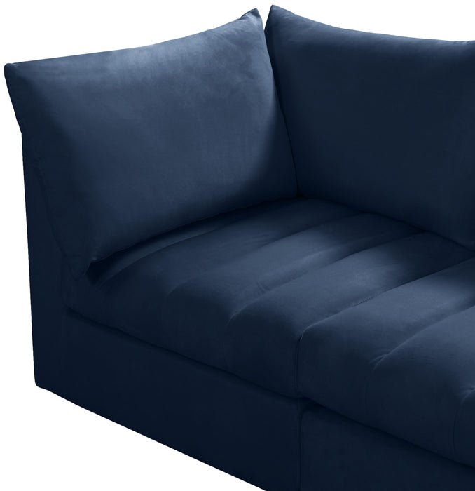 Jacob Navy Velvet Modular Sectional - Just Furniture (PA) - Multi Location