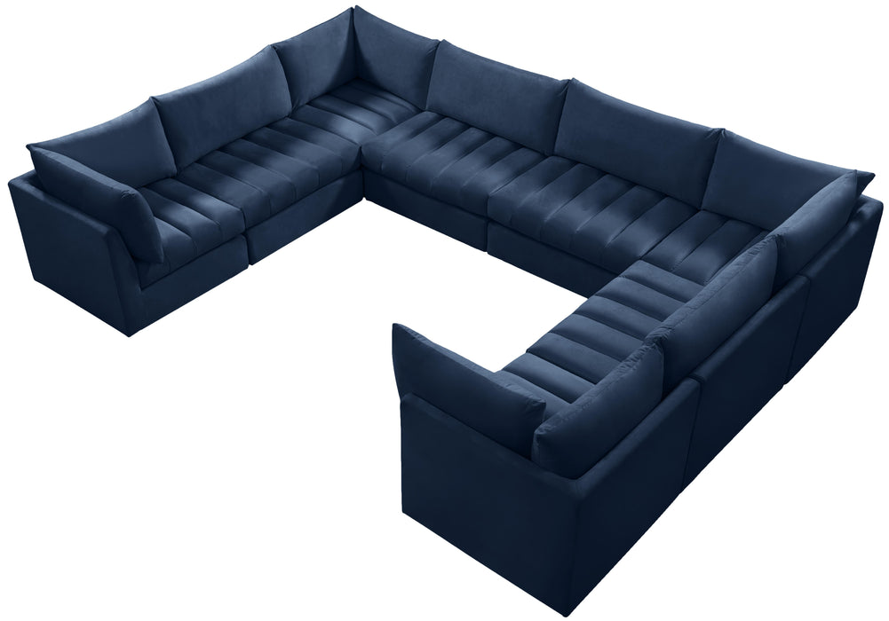 Jacob Navy Velvet Modular Sectional - Just Furniture (PA) - Multi Location