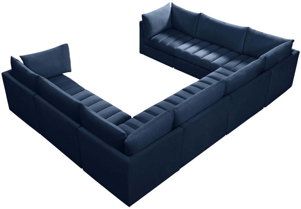 Jacob Navy Velvet Modular Sectional - Just Furniture (PA) - Multi Location