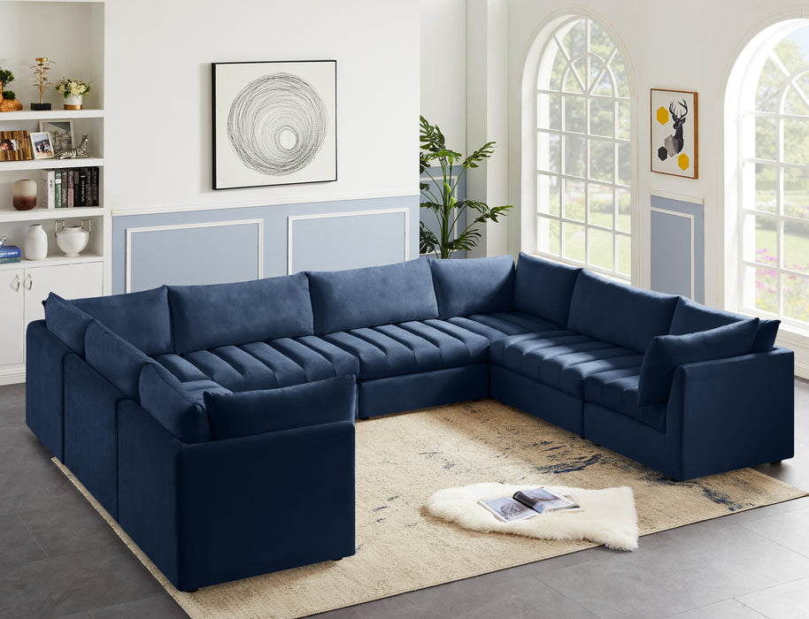 Jacob Navy Velvet Modular Sectional - Just Furniture (PA) - Multi Location
