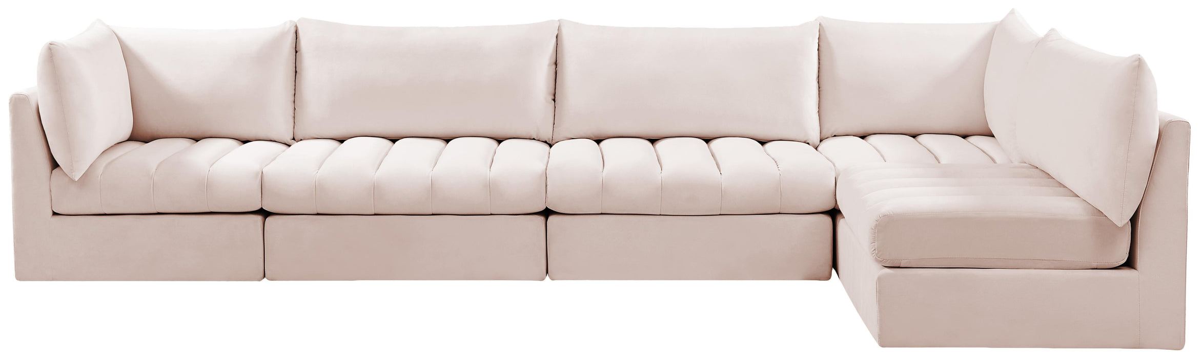Jacob Pink Velvet Modular Sectional - Just Furniture (PA) - Multi Location
