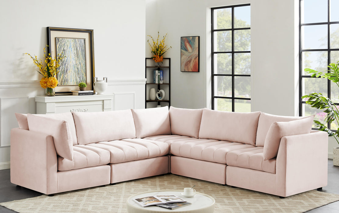 Jacob Pink Velvet Modular Sectional - Just Furniture (PA) - Multi Location