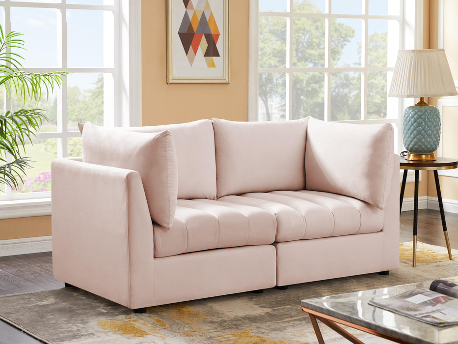 Jacob Pink Velvet Modular Sofa - Just Furniture (PA) - Multi Location