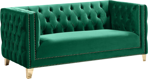 Michelle Green Velvet Loveseat - Just Furniture (PA) - Multi Location