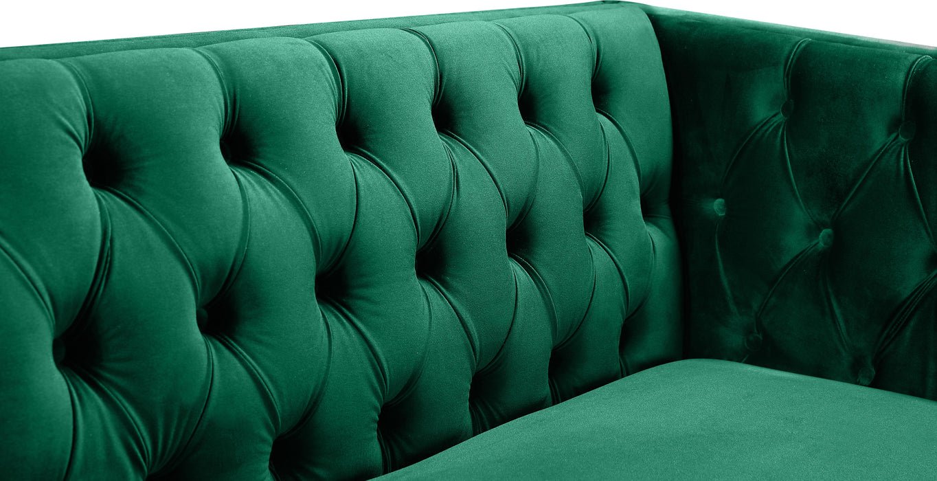 Michelle Green Velvet Loveseat - Just Furniture (PA) - Multi Location