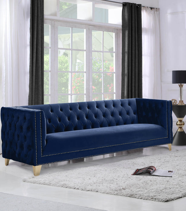 Michelle Navy Velvet Sofa - Just Furniture (PA) - Multi Location