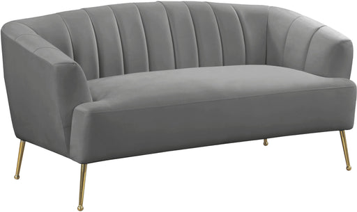 Tori Grey Velvet Loveseat - Just Furniture (PA) - Multi Location