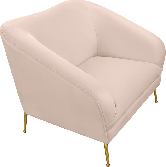 Hermosa Pink Velvet Chair - Just Furniture (PA) - Multi Location