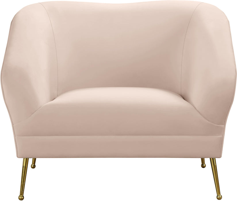 Hermosa Pink Velvet Chair - Just Furniture (PA) - Multi Location