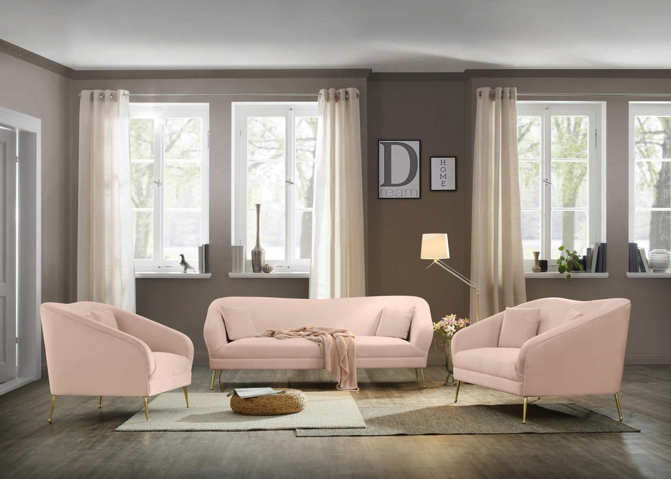 Hermosa Pink Velvet Chair - Just Furniture (PA) - Multi Location
