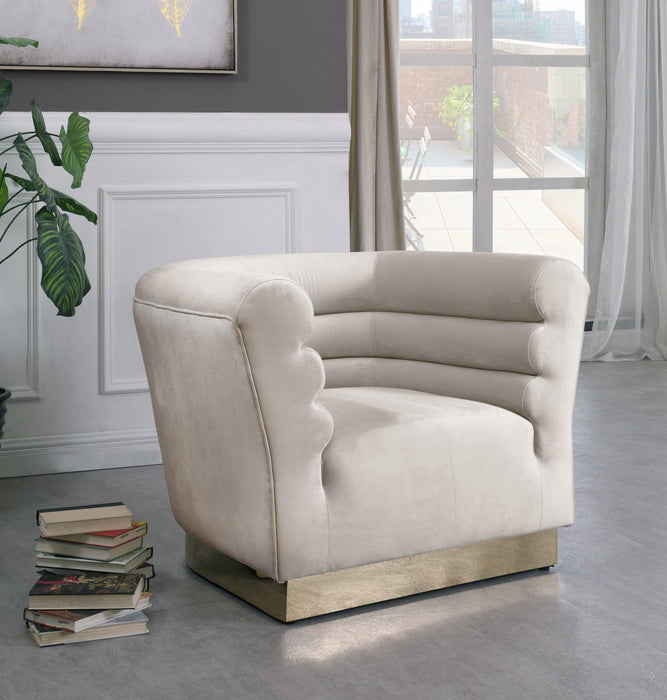 Bellini Cream Velvet Chair - Just Furniture (PA) - Multi Location