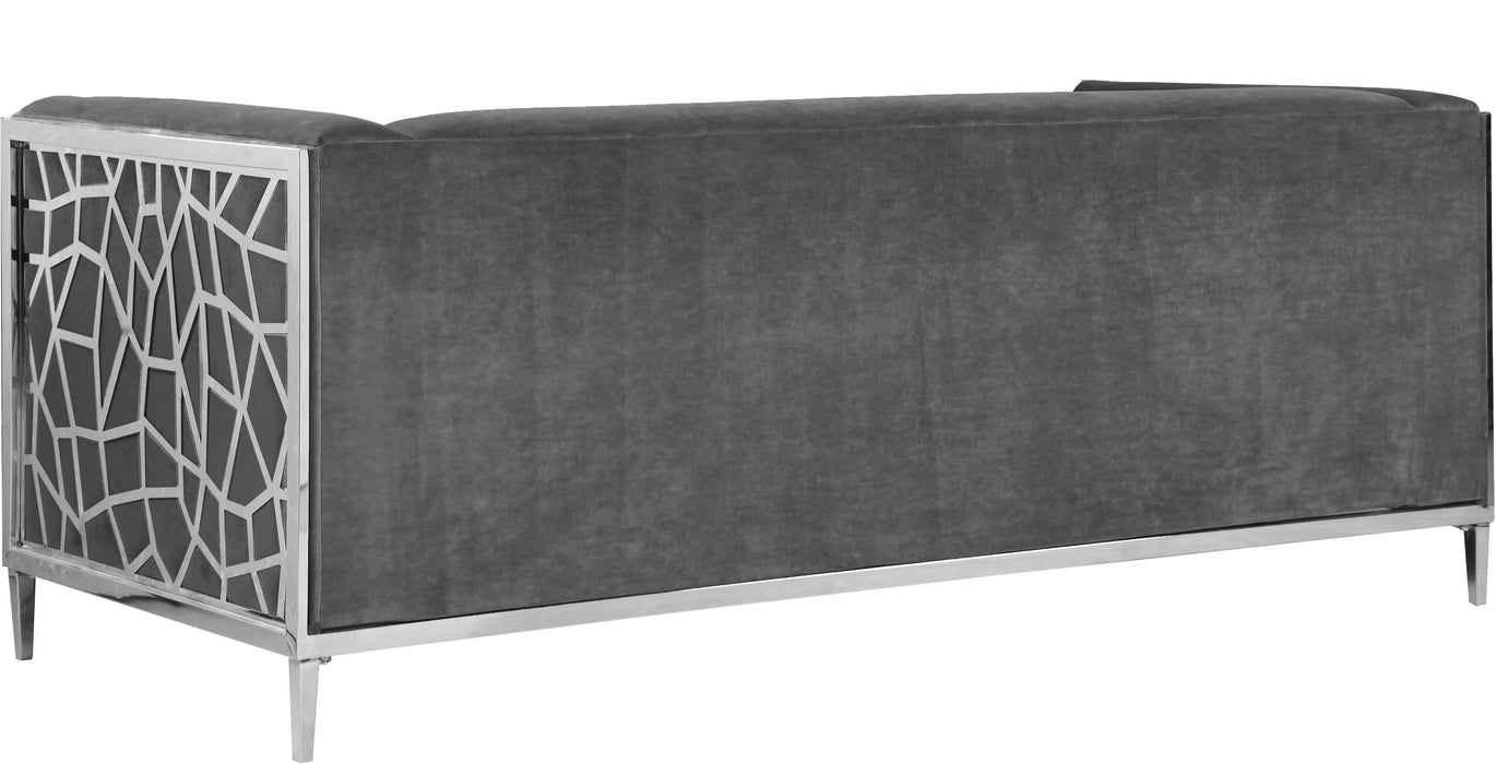 Opal Grey Velvet Sofa - Just Furniture (PA) - Multi Location