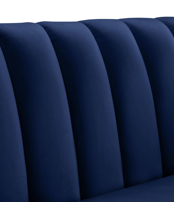 Dixie Navy Velvet Chair - Just Furniture (PA) - Multi Location