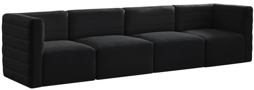 Quincy Black Velvet Modular Sofa - Just Furniture (PA) - Multi Location