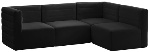 Quincy Black Velvet Modular Sectional - Just Furniture (PA) - Multi Location