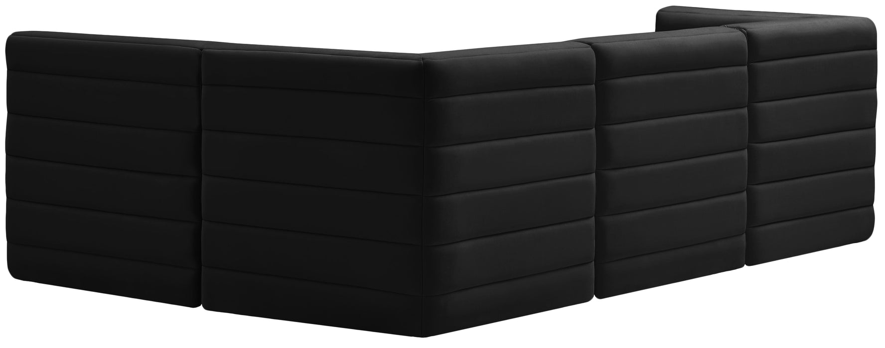 Quincy Black Velvet Modular Sectional - Just Furniture (PA) - Multi Location