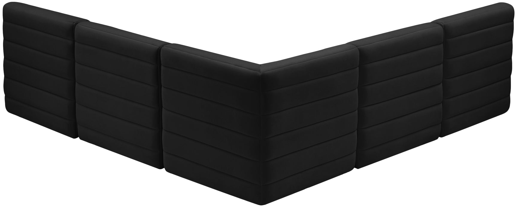 Quincy Black Velvet Modular Sectional - Just Furniture (PA) - Multi Location