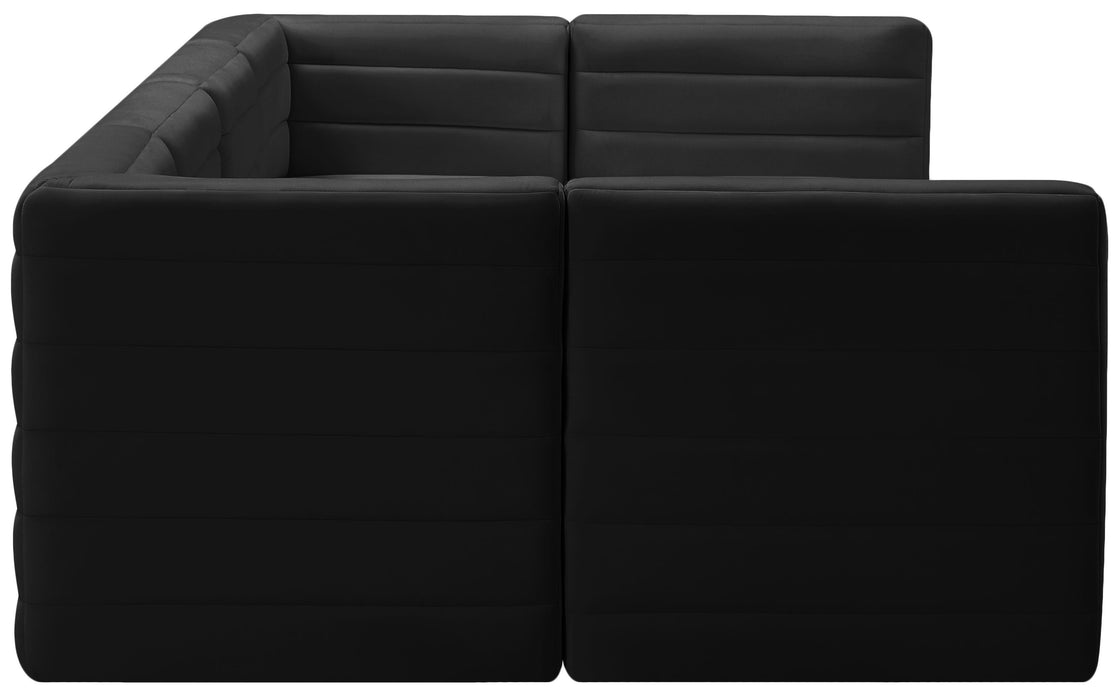 Quincy Black Velvet Modular Sectional - Just Furniture (PA) - Multi Location