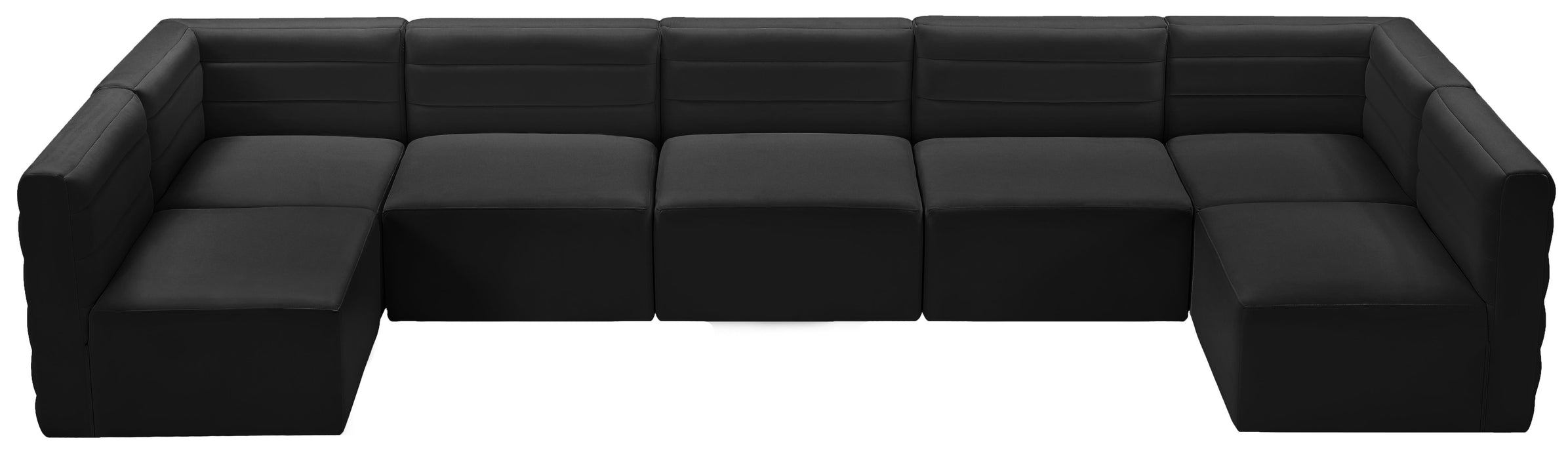 Quincy Black Velvet Modular Sectional - Just Furniture (PA) - Multi Location