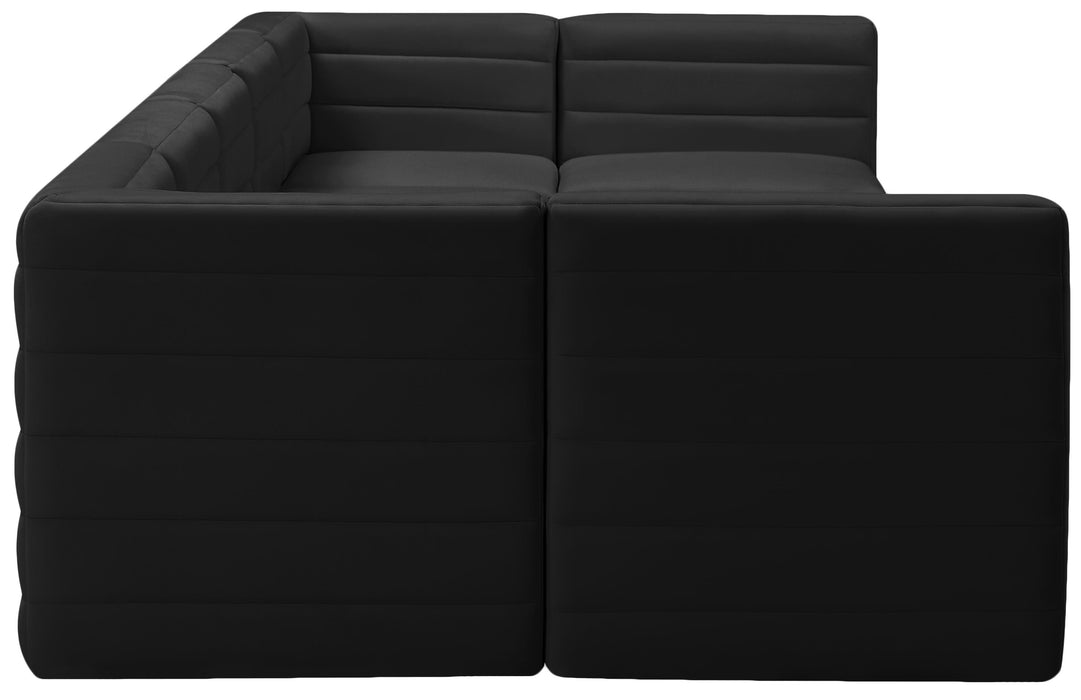 Quincy Black Velvet Modular Sectional - Just Furniture (PA) - Multi Location