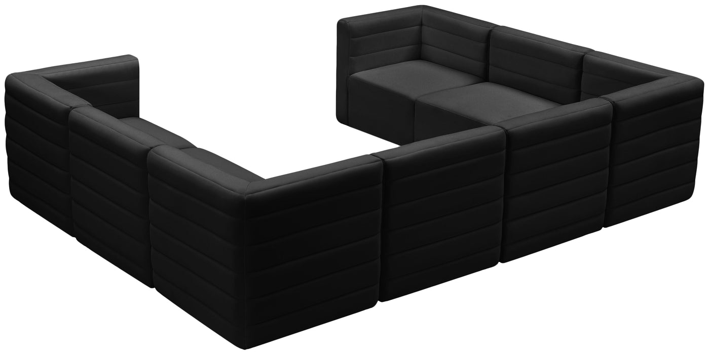 Quincy Black Velvet Modular Sectional - Just Furniture (PA) - Multi Location