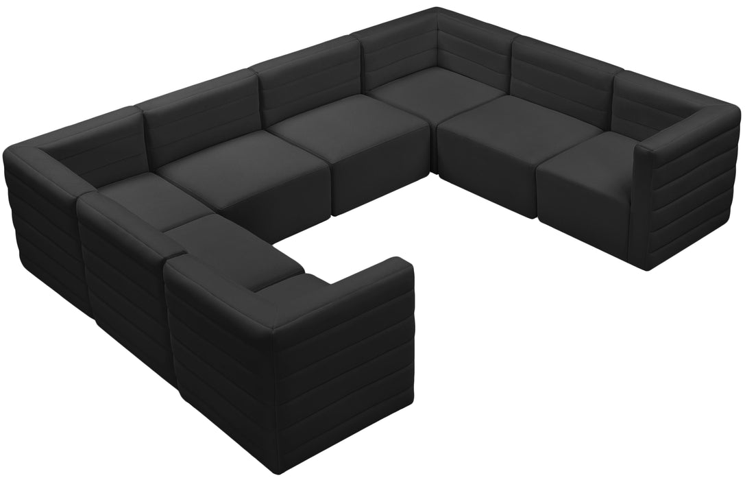 Quincy Black Velvet Modular Sectional - Just Furniture (PA) - Multi Location