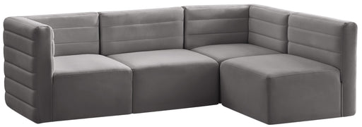 Quincy Grey Velvet Modular Sectional - Just Furniture (PA) - Multi Location