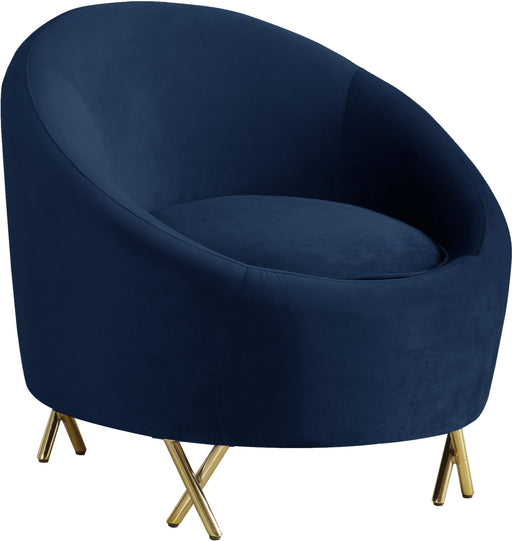 Serpentine Navy Velvet Chair - Just Furniture (PA) - Multi Location
