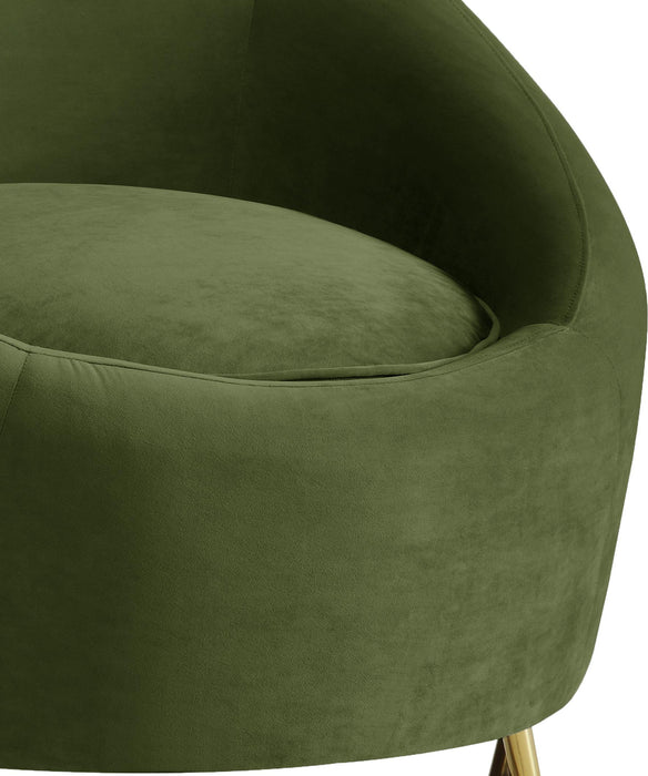 Serpentine Olive Velvet Chair - Just Furniture (PA) - Multi Location