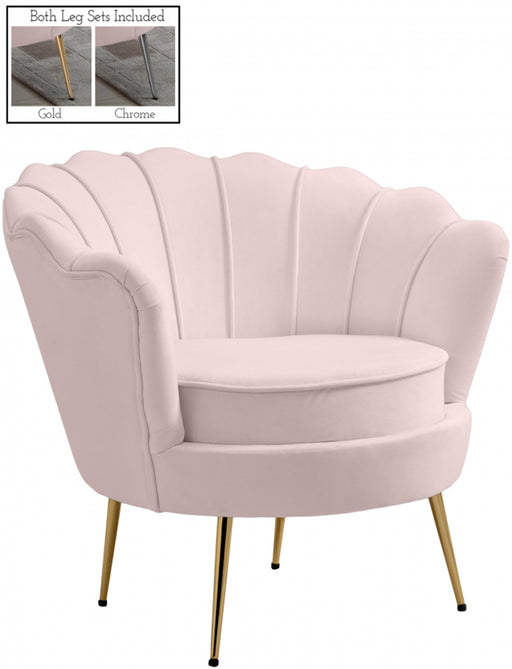 Gardenia Pink Velvet Chair - Just Furniture (PA) - Multi Location